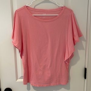 Gap ruffle sleeve tee-shirt